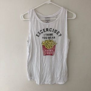 “Exercise? I Think You Mean Extra Fries” Tank